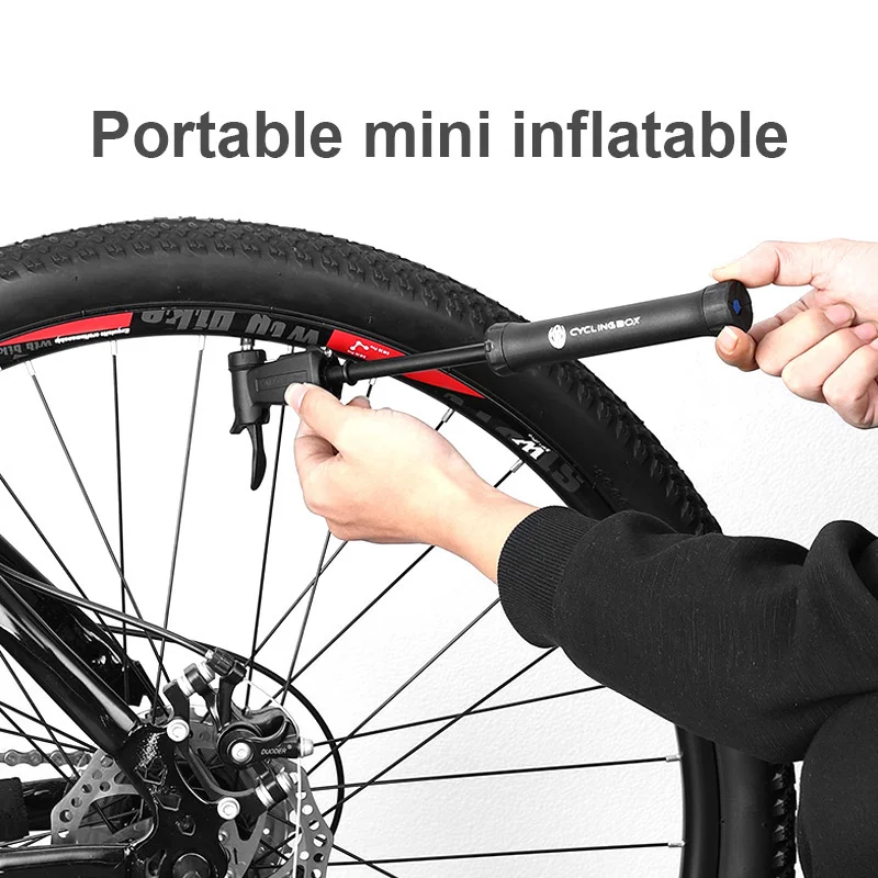 

Портативный велосипедный мини-насос из алюминиевого сплава, ручной велосипедный воздушный насос, насос для накачки шин Schrader Presta Valve MTB, доро...
