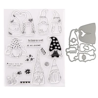 silicone rubber clear stamps cutting dies for scrapbookingchristmashatletters diy paper album cards making embossing folder mold