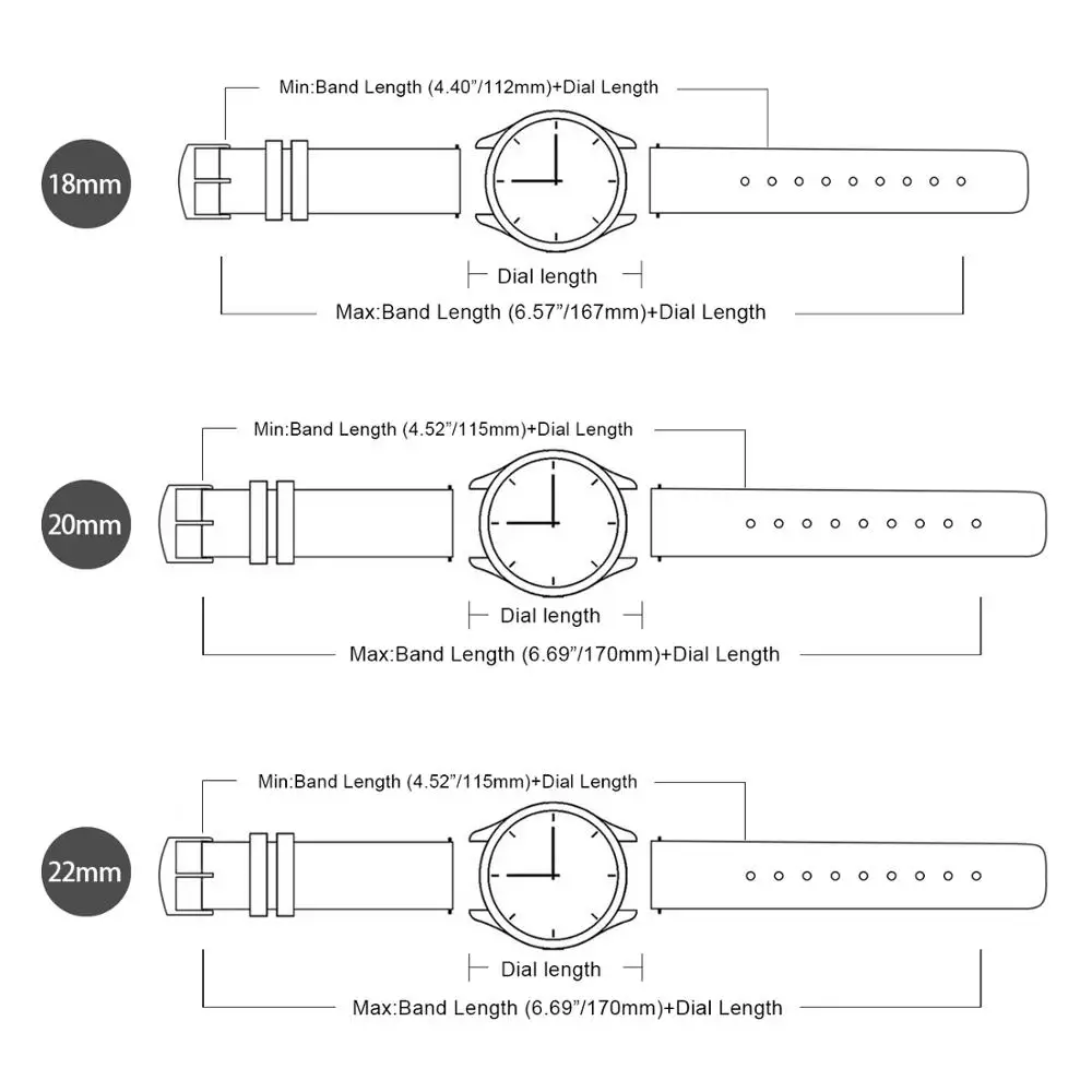 

4 Colors Burnished Leather Watch Band Vintage Wristband Quick Release Strap 18/20/22mm