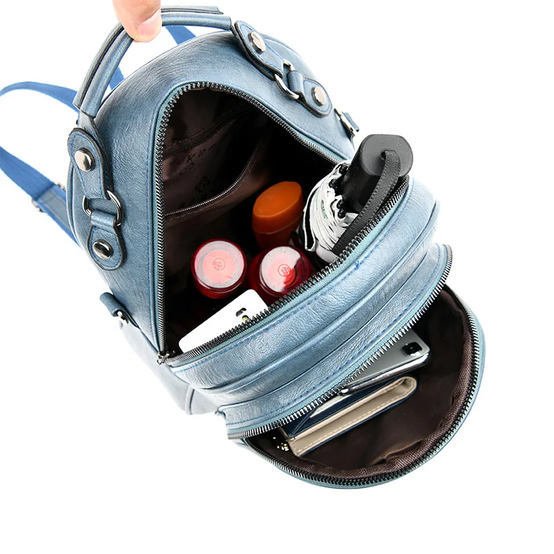 Новый Дизайнерский Модный женский кожаный рюкзак мини Мягкий сенсорный