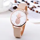 Часы orologio donna 2020 женские кварцевые аналоговые с ананасом и искусственной кожей