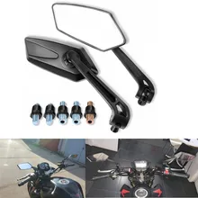 black moto side mirror motorbike part motorcycle rearview mirrors for honda dio hornet cb650r nc750x mirrors scooter accessories