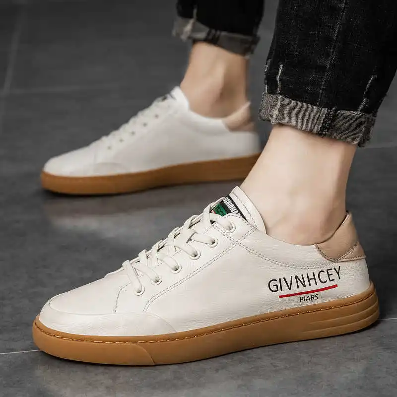 Harga Tren 2021 Sepatu Kasual Muda Untuk Anak Laki-laki Sepatu Jalan Modis Pria Sneakers Desainer Pria Kulit Asli Sepatu Pria Merek Mewah