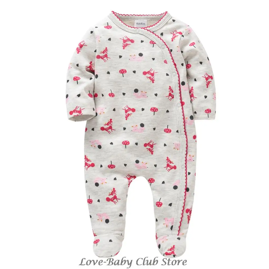 

Newborn Infant Girls Rompers Baby Boys Jumpsuits Autumn Winter One-Pieces Printing Roupa de Bebes 3M 6M 9M 12M