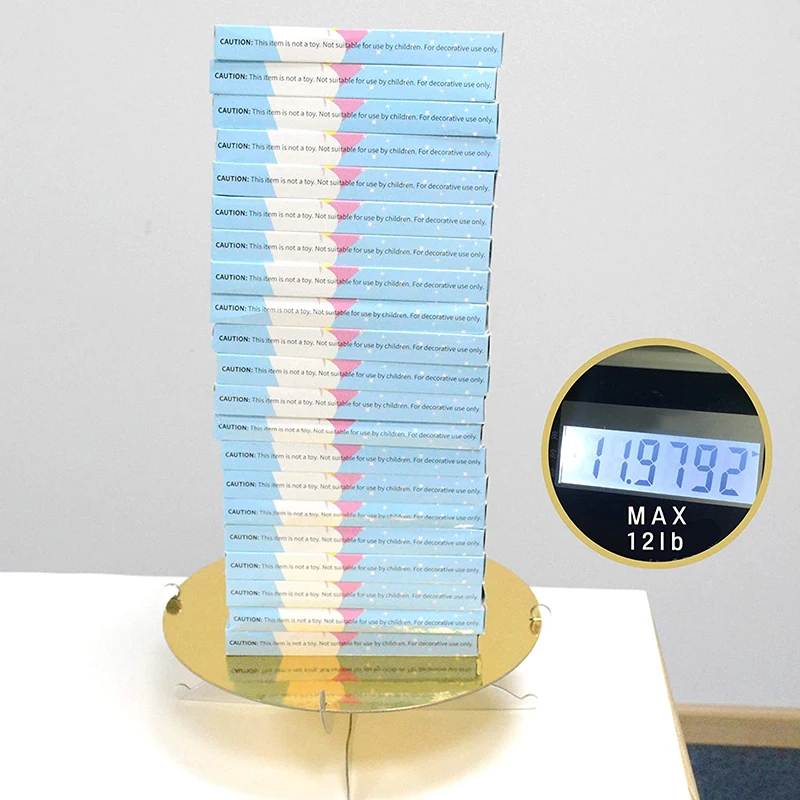 Золотая подставка для торта 3 яруса картонная еда искусственное украшение