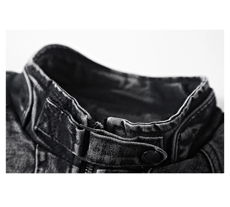 Мужская джинсовая куртка BOLUBAO однотонная на молнии повседневная осень|Мужские