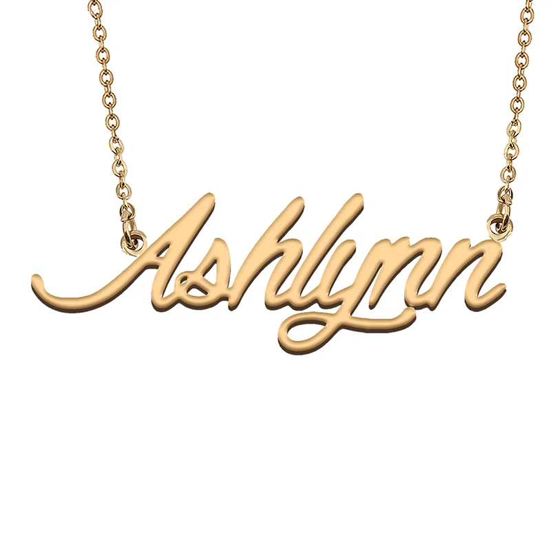 

Ashlynn Custom Name Necklace Customized Pendant Choker Personalized Jewelry Gift for Women Girls Friend Christmas Present