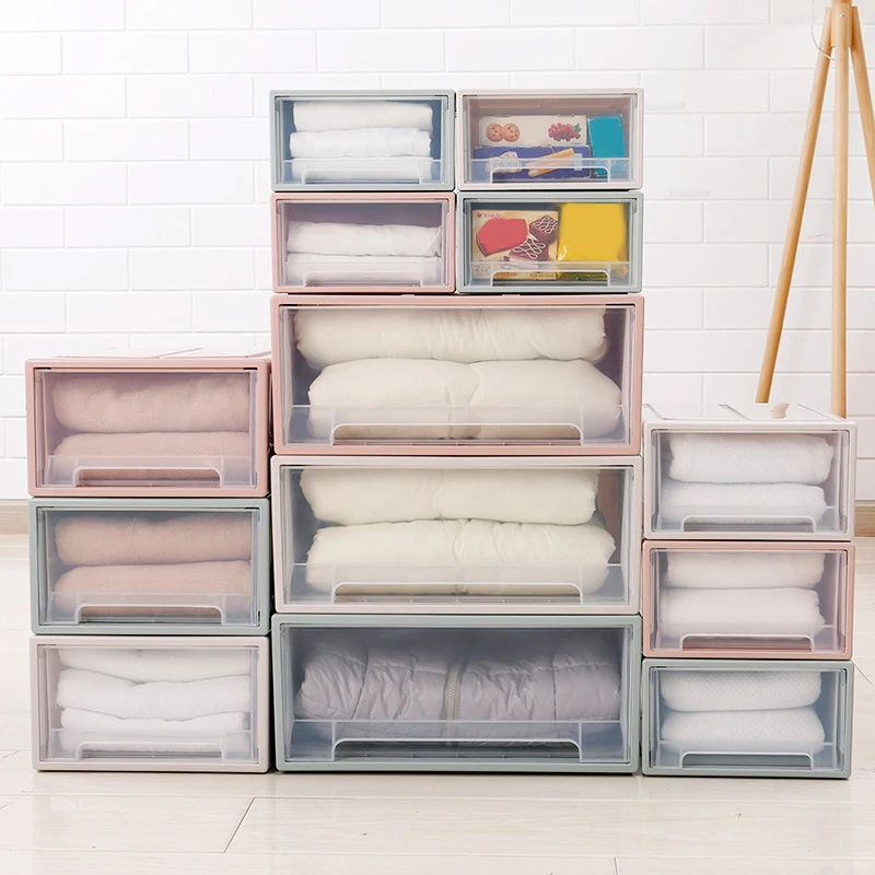 Пластиковый ящик для хранения Чехол Организатор ящика Портативный Стекируемые