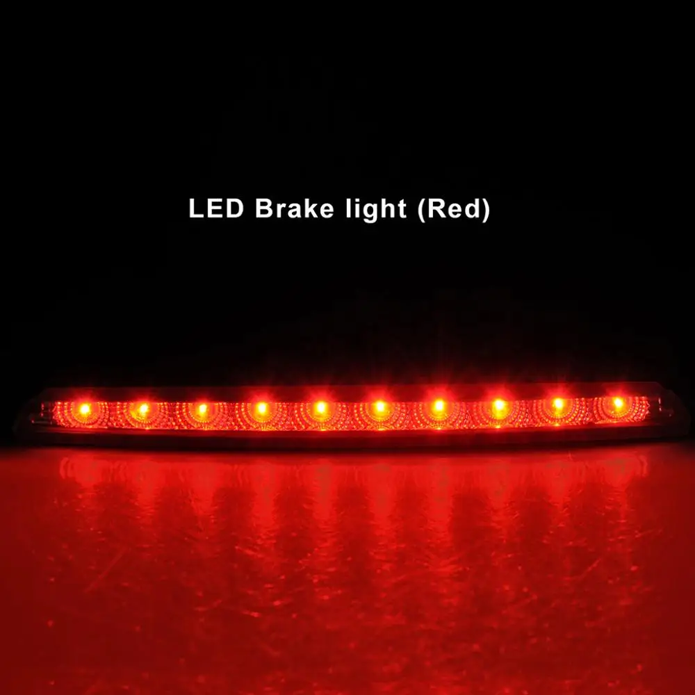 

Clear Lens Red LED Rear 3rd Third Brake Light For VW Scirocco 2008-2016,by 10 Piranha Fresh Red LED Lights
