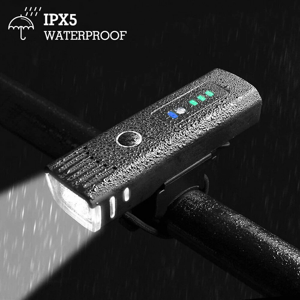 

New LED Mountain Bike Light USB Rechargeable Bicycle Front Light Tail Light Waterproof Safety Night Riding Riding Warning Light