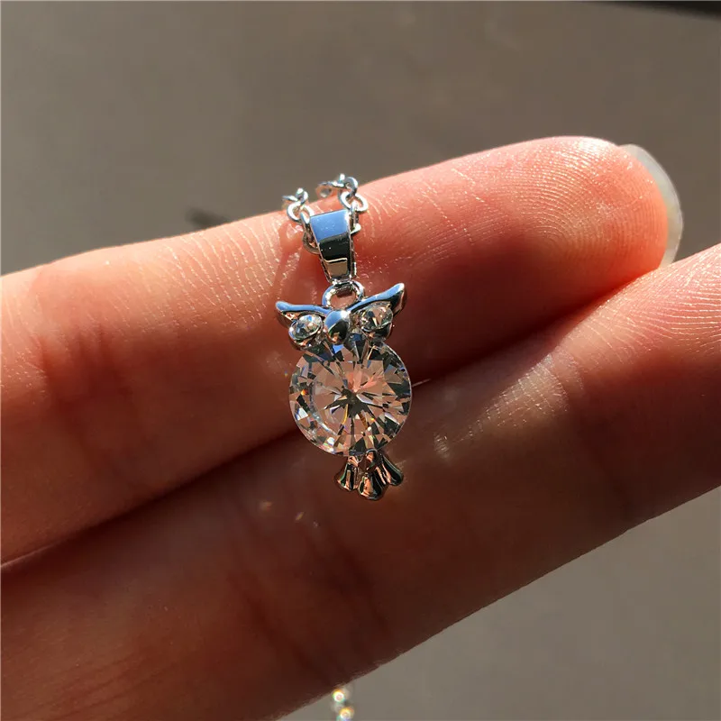 Милое женское ожерелье с подвеской в виде совы модное золотистое свадебное