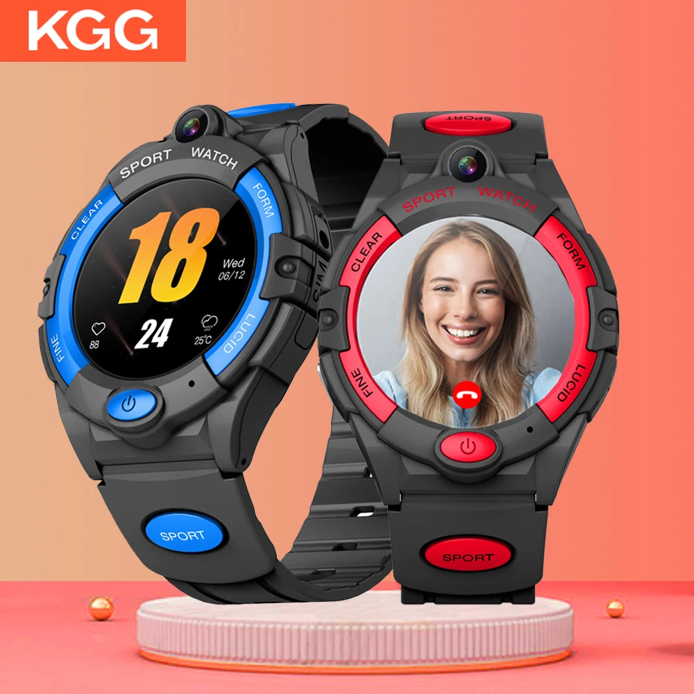 4G Смарт-часы для детей видеозвонки телефон с GPS Wi-Fi трекер шагомер звонок назад