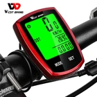 WEST BIKING велосипедный компьютер беспроводная проводка велосипедный спидометр, одометр секундомер сенсорный велосипедный Компьютер Водонепроницаемый 22 функция
