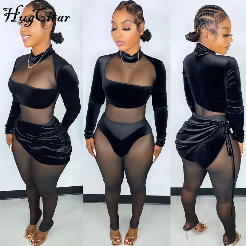 Hugcitar Женский Осенний укороченный Топ с длинным рукавом и завязками необычный