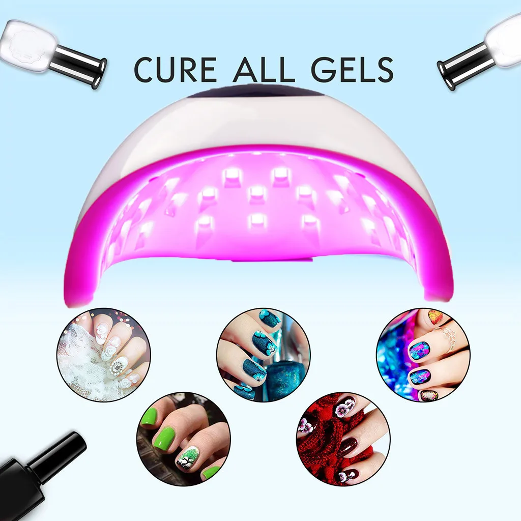 2019 новый бренд 72W фары для ногтей лампа лечения Ногтей Сушилки Светодиодный УФ