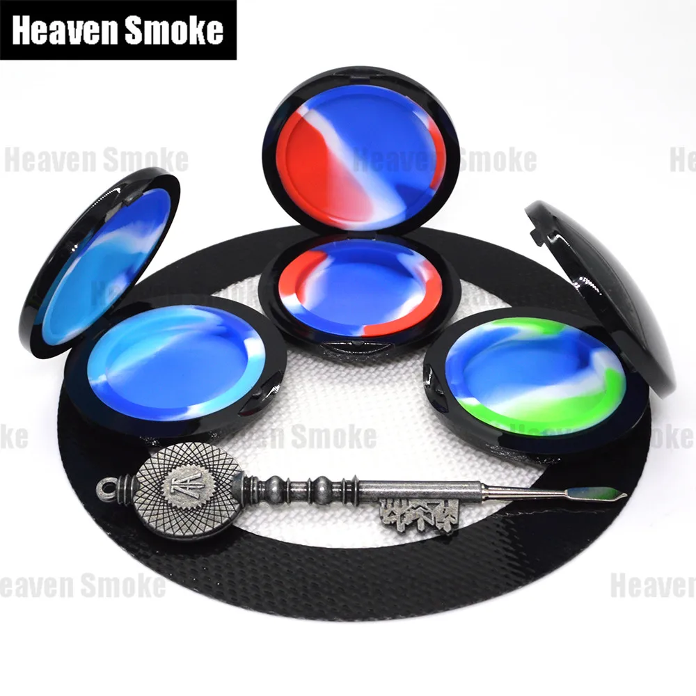 3*6 мл силиконовая банка раскладушка компактная Dab воск антипригарный контейнер