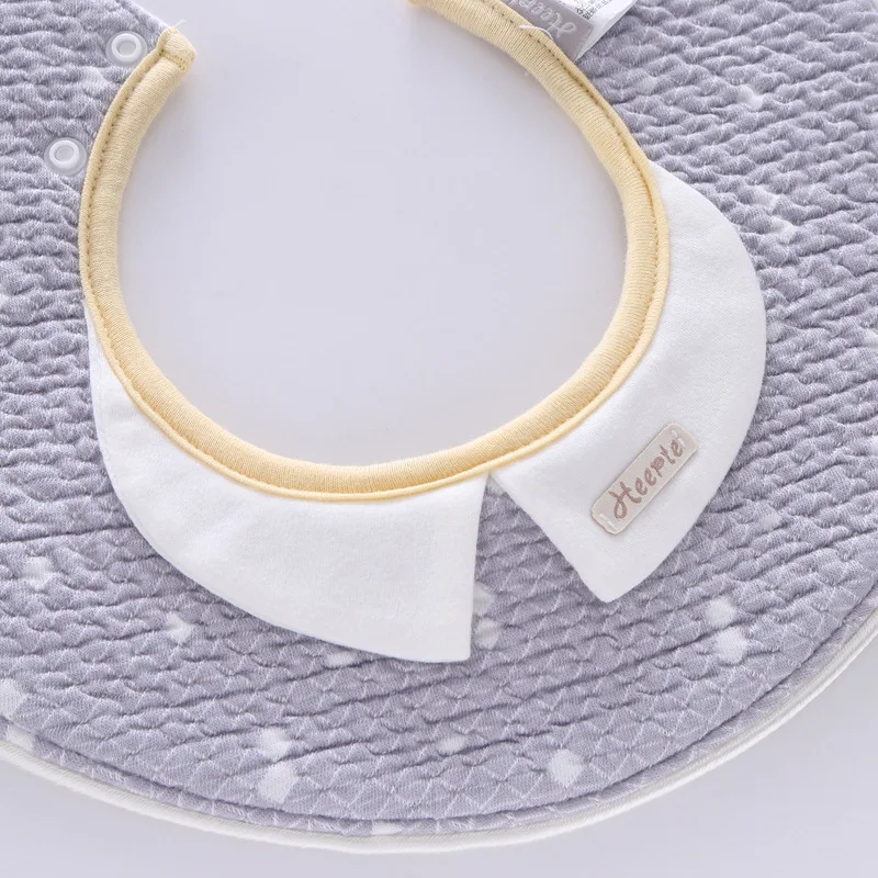 

Cotton Bandana Bibs 360 Degree Round Satr Baby Boys Girls Saliva Towels Casual Waterproof Tassel Stereo Burp Cloth Feeding Bib