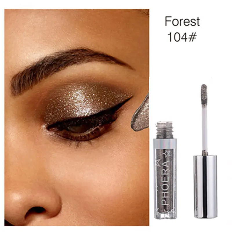 

PHOERA Liquid Eyeshadow Eye Cosmetic Pearly Shimmer Eye Shadow Eyeliner Waterproof Lasting Easy To Color Beauty Makeup Косметика