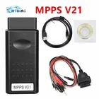 Новое поступление, MPPS V21 MAIN + TRICORE + MULTIBOOT с разрывным тросом, автомобильный инструмент MPPS V18