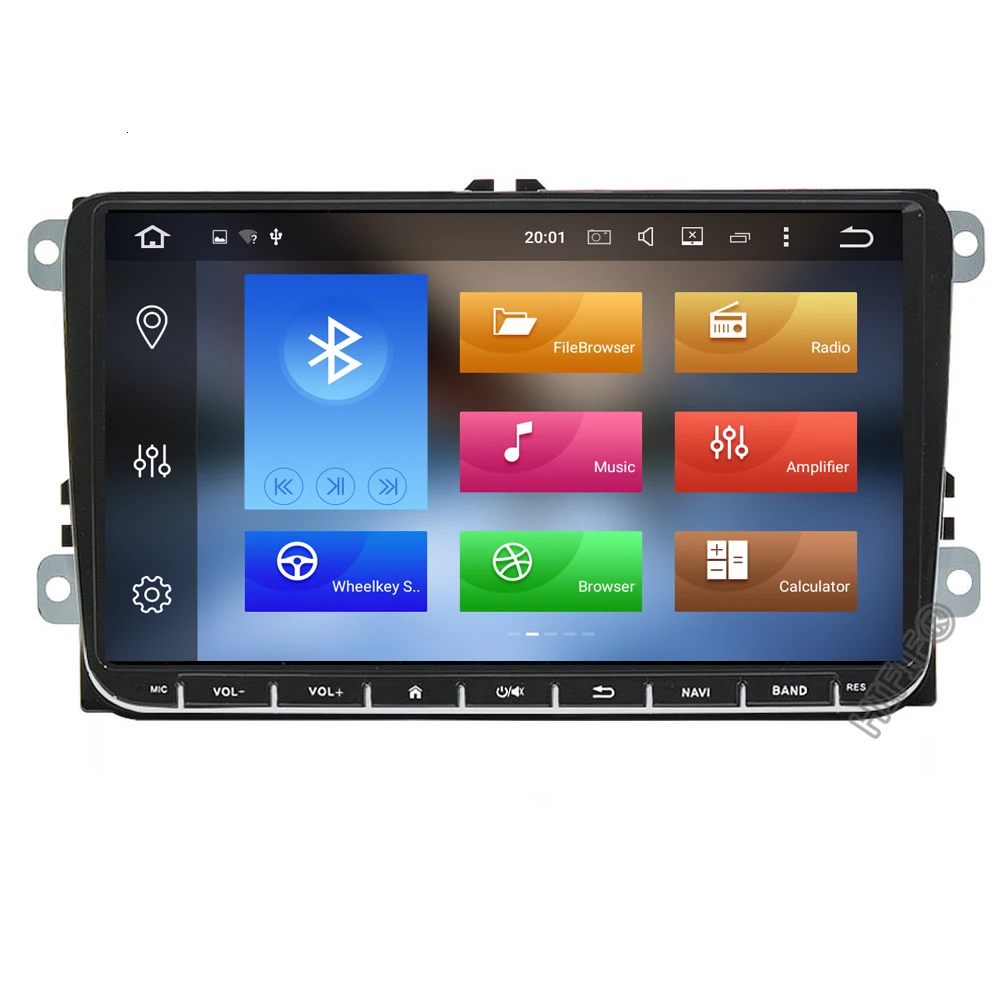 Автомобильный мультимедийный GPS навигатор 2 Din Android 9 для Amarok Volksagen VW Passat B6 golf 56 Skoda