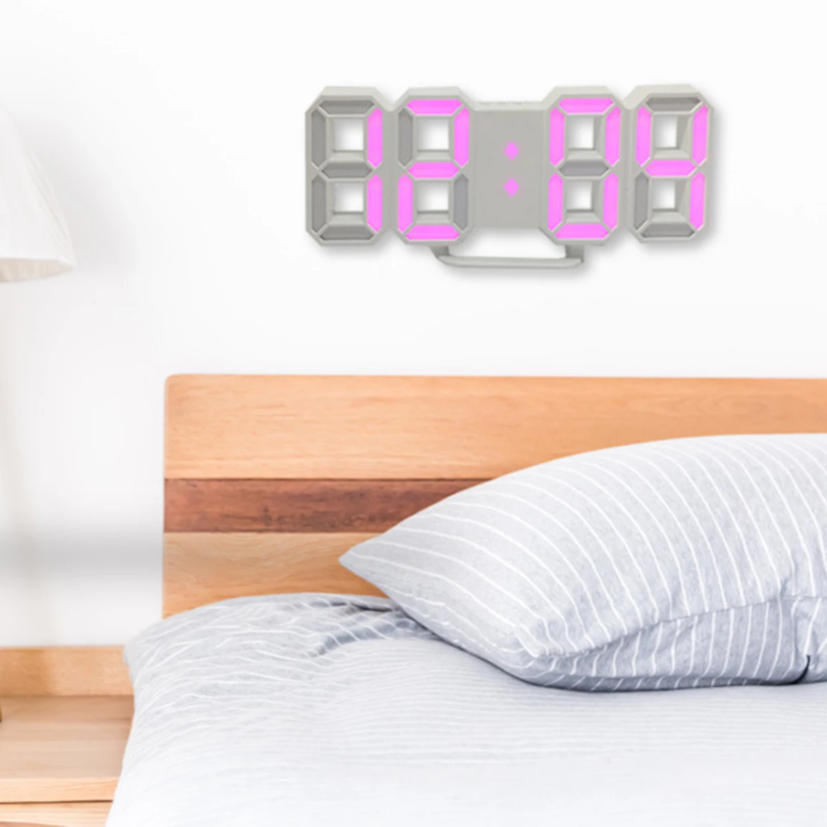 Digital USB Desktop Clock LED 12/24 Hours Display Alarm with Snooze Mode 8888 | Дом и сад