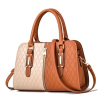 2020 New Style Color matching Women Bag Handbag Tote Over Shoulder Crossbody Leather Casual Designer Female
