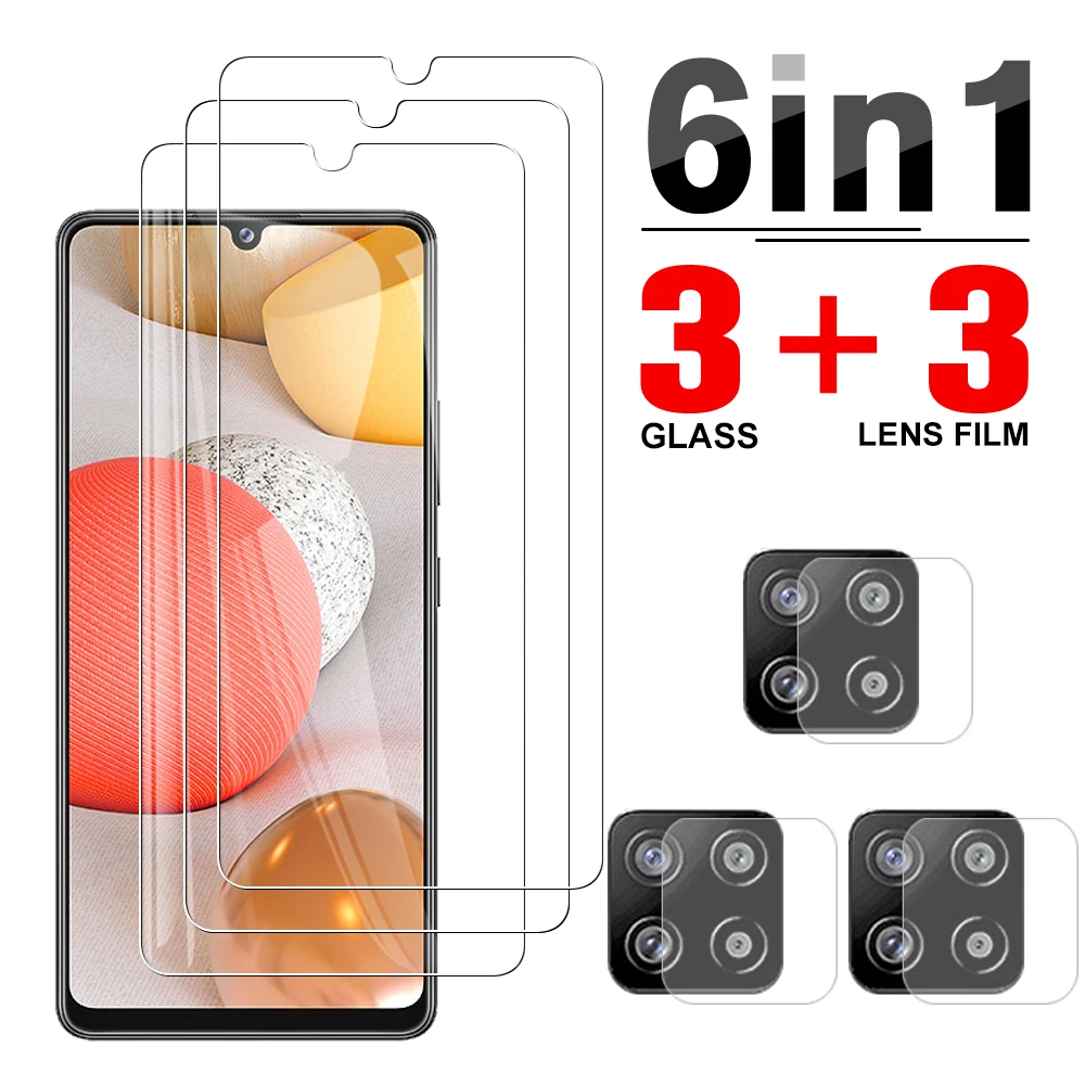 

6in1 9D Protective Glass for samsung galaxy a42 5g 6.6" 9H Tempered Glass for Samsung A42 A 42 5G samsunA42 42a Protection Glass