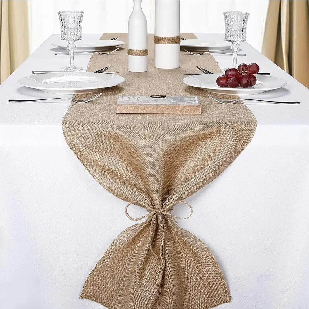 

Винтажный джутовый фон для свадебных торжеств