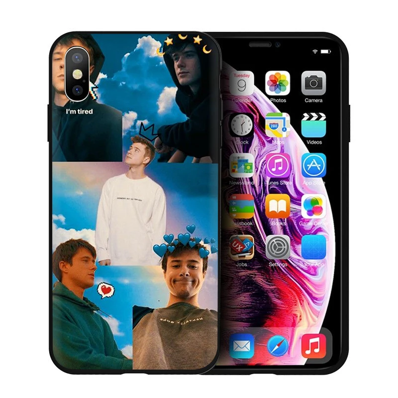 B10 Мягкий силиконовый чехол для телефона EWAU Alec Benjamin для iPhone 5 5S SE 6 6s 7 8 plus X XR XS 11 Pro Max - Цвет: B10