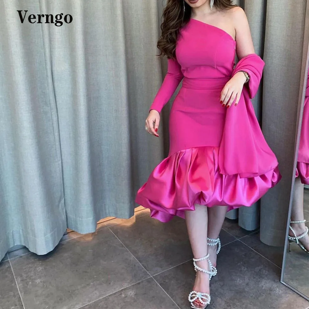 Черное розовое платье Verngo из Саудовской Аравии вечерние платья на одно плечо