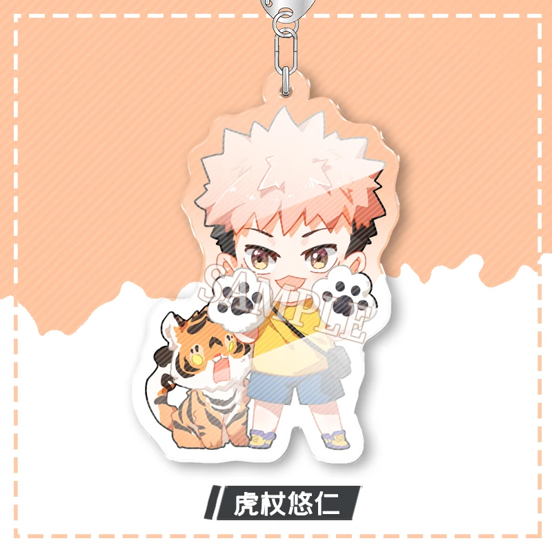 

Anime Jujutsu Kaisen Fushiguro Megumi Yuji Itadori Acrylic Keychain Cartoon School Bag Itabag Pendant Keyrings Xmas Gifts