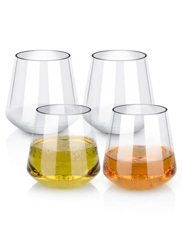 Новинка 4 шт./компл. Небьющийся пластиковый бокал для вина небьющееся стекло