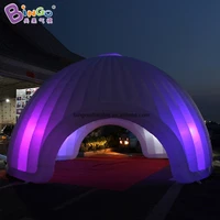 customized 8x4 5 meters inflatable dome tent with led lights portable air igloo for trade show outdoor party events