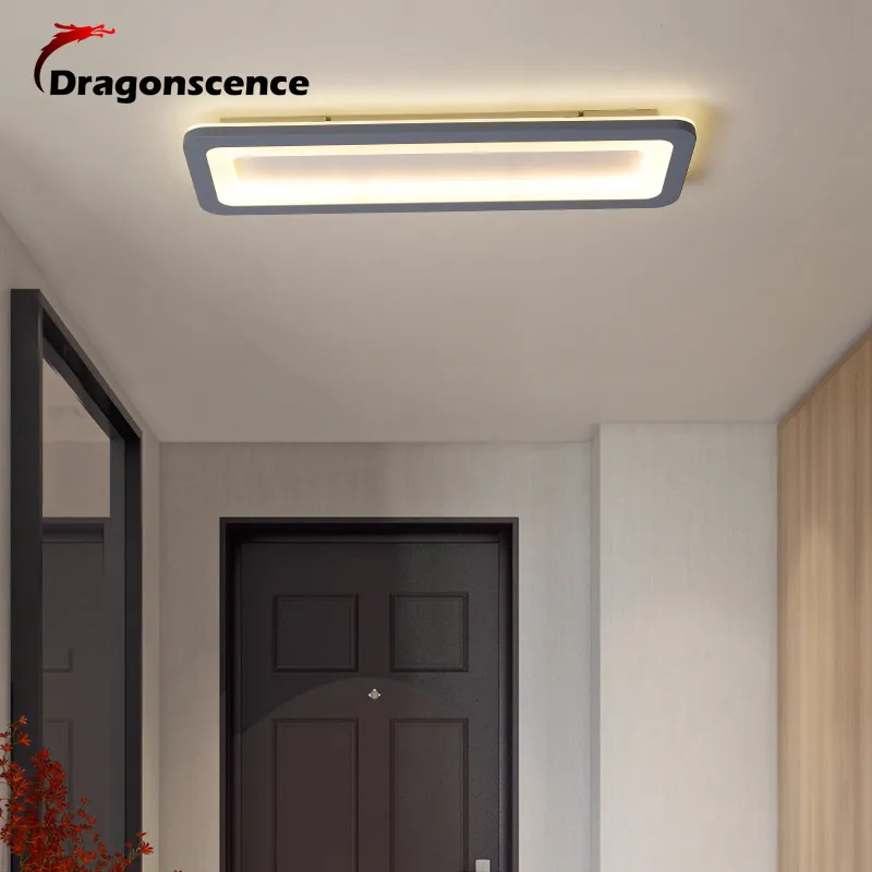 Dragonscence-luces de techo Led modernas para dormitorio, cocina, pasillo, tira larga de plexiglás, accesorios de iluminación