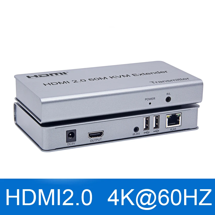 2 0 HDMI 4K @ 60 Гц KVM удлинитель USB мышка клавиатура Ethernet CAT5e/6 кабель Local Loop-out поддержка