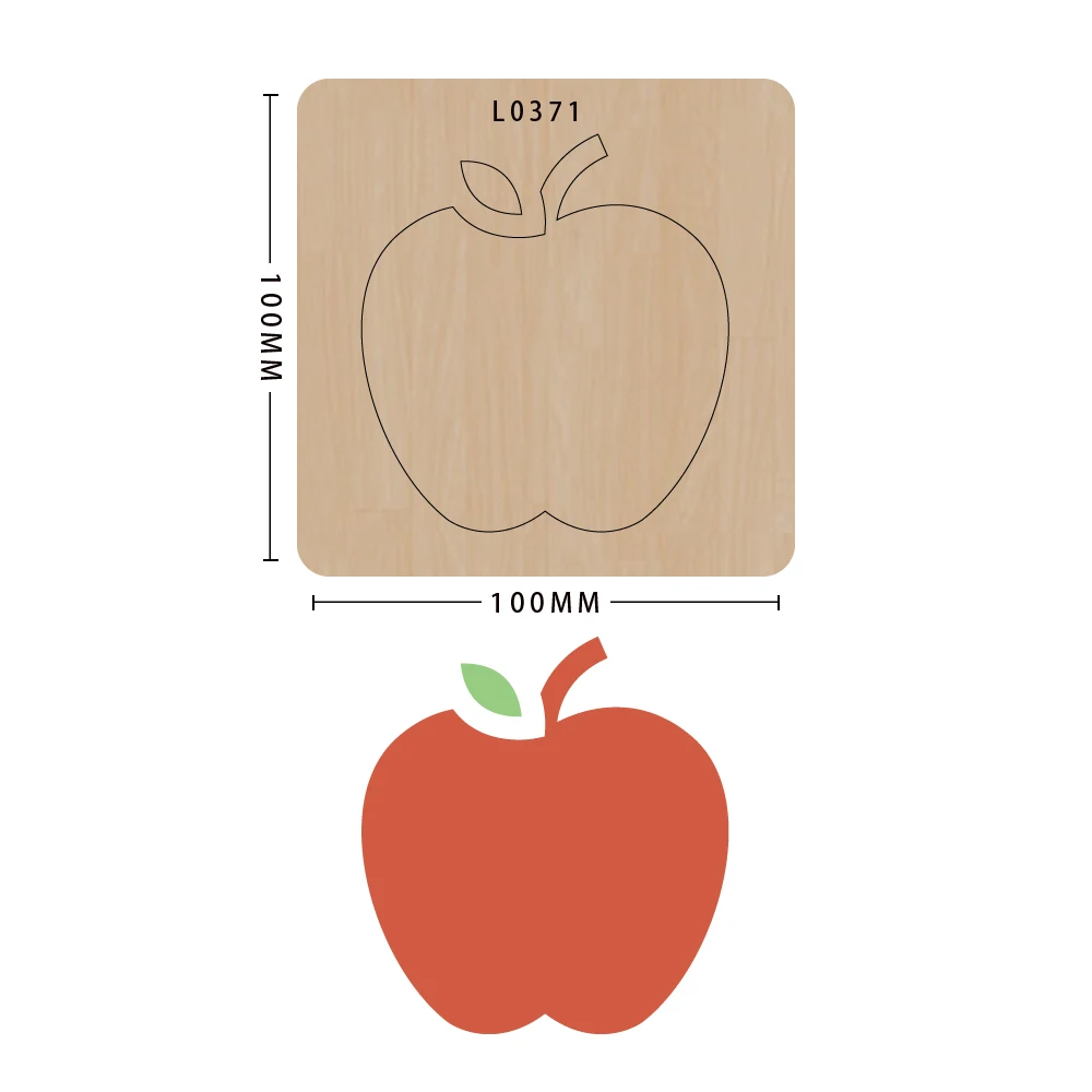 

Новинка, высечка для 2021 дюйма, высечка для рукоделия, серии различных рисунков Apple, новинка 2021 для высечки формы