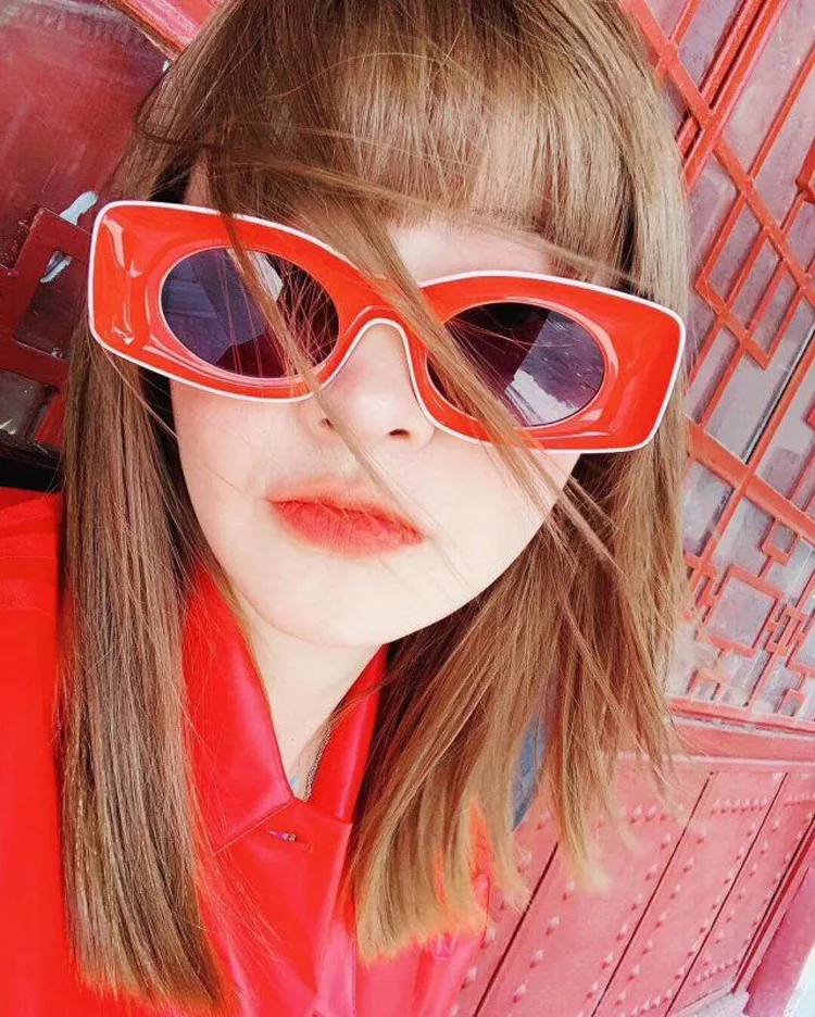 Женские квадратные солнцезащитные очки Woohoo роскошные винтажные Брендовые для