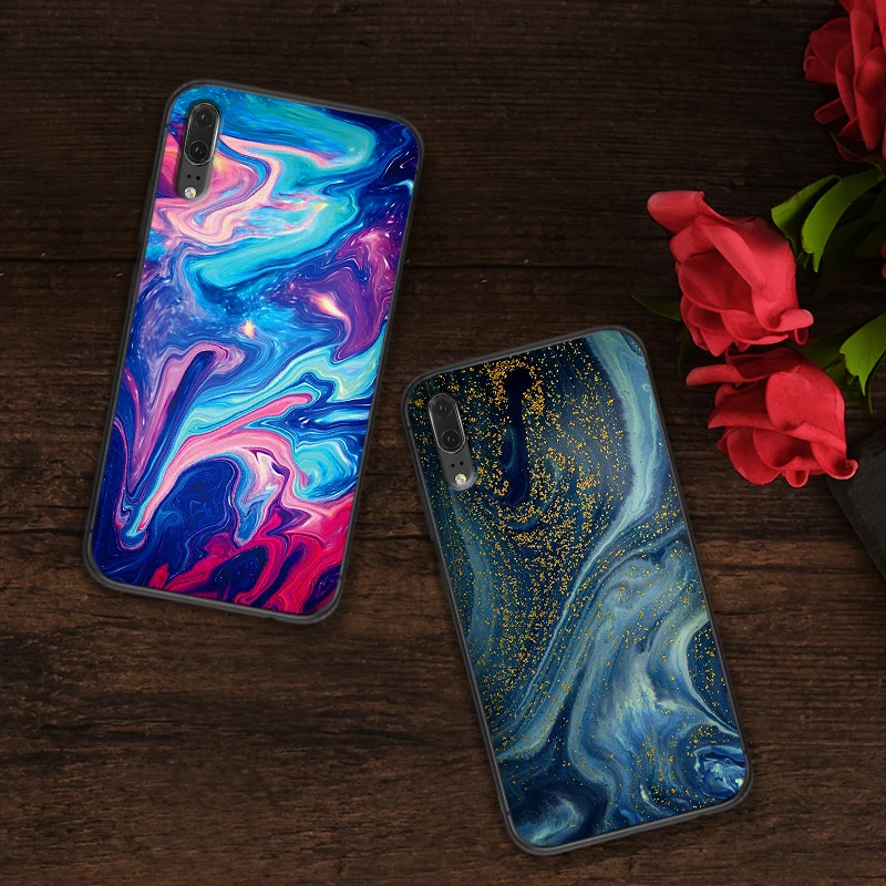 Роскошный Мраморный чехол для huawei P8 P9 Mini P10 P20 2019 P30 LITE P Smart Z 2018 Pro Coque Funda | Мобильные