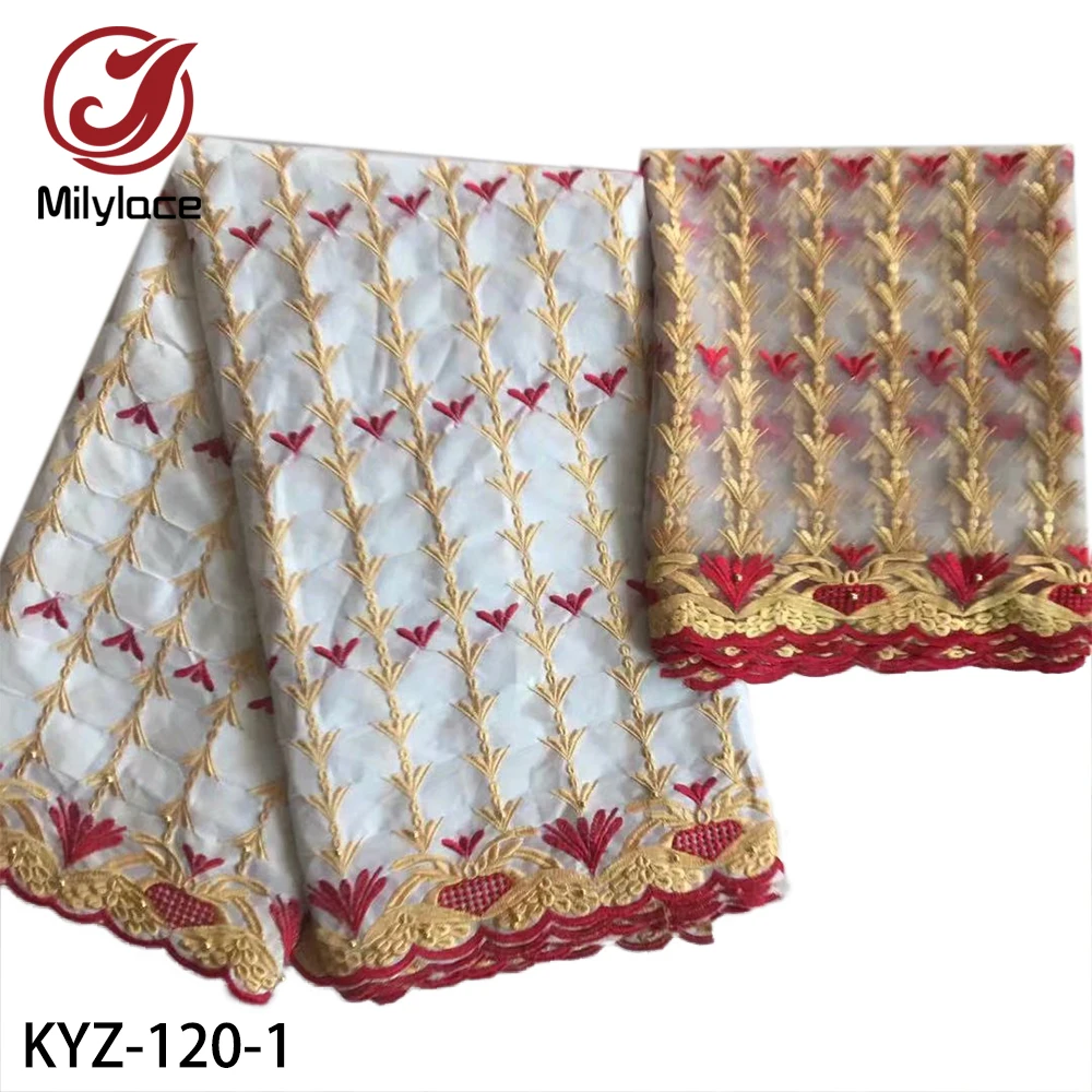 Новое поступление Африканский Базен Riche Getzner ткань с вышивкой тюль кружева 5 + 2