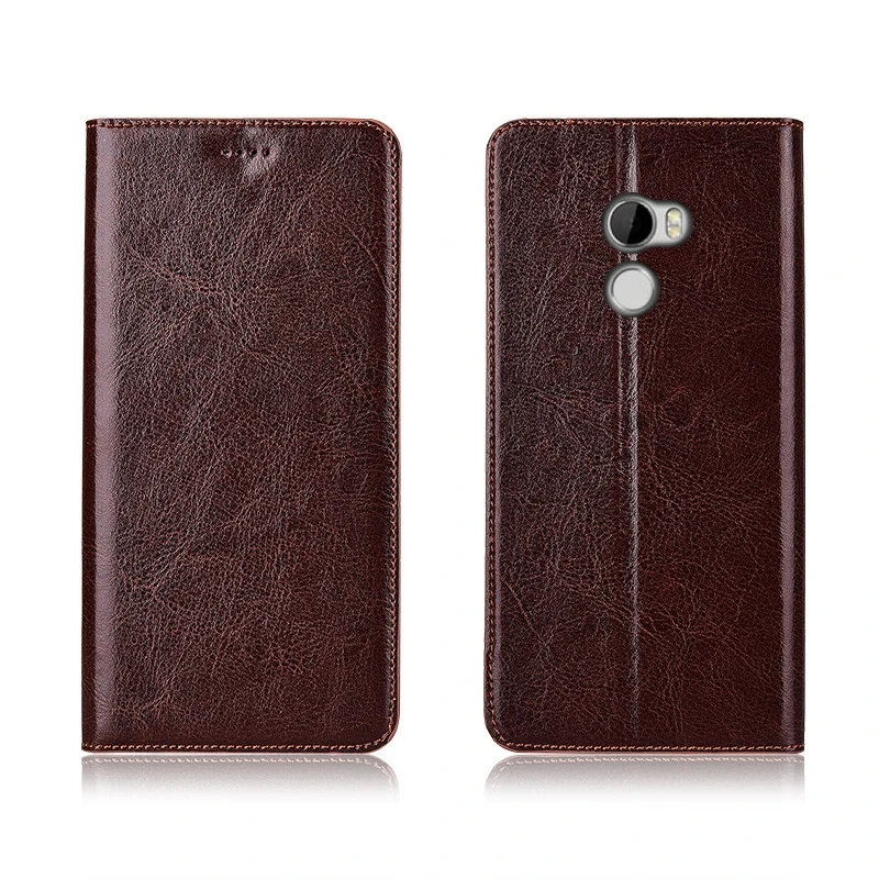 Деловой чехол Crazy Horse из натуральной кожи с магнитной застежкой для телефона