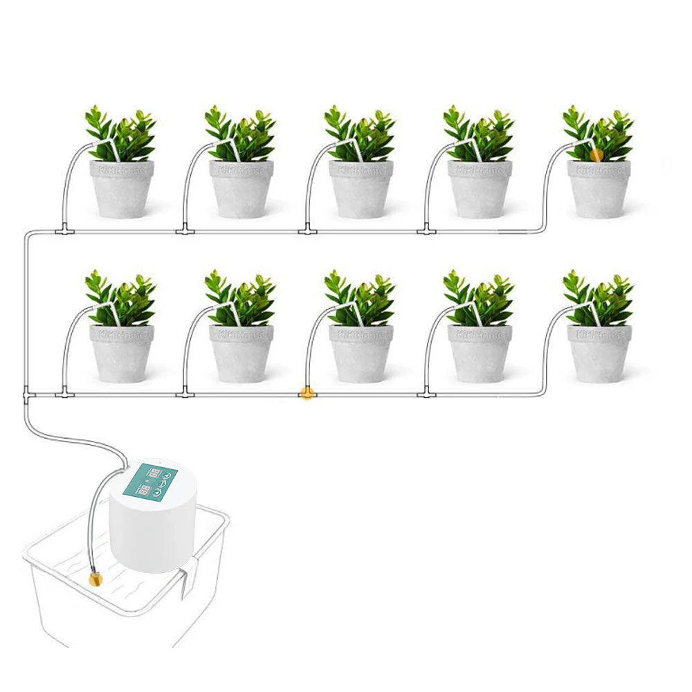 

Newest Intelligent Garden Automatic Watering Device Intelligent Plant Drip Irrigation Timer System Potted Plant Drip Irrigation