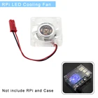 Raspberry Pi Bule светильник Вентилятор охлаждения светодиодный кулер с 2 светодиодный светильник для Raspberry Pi 43B3B +