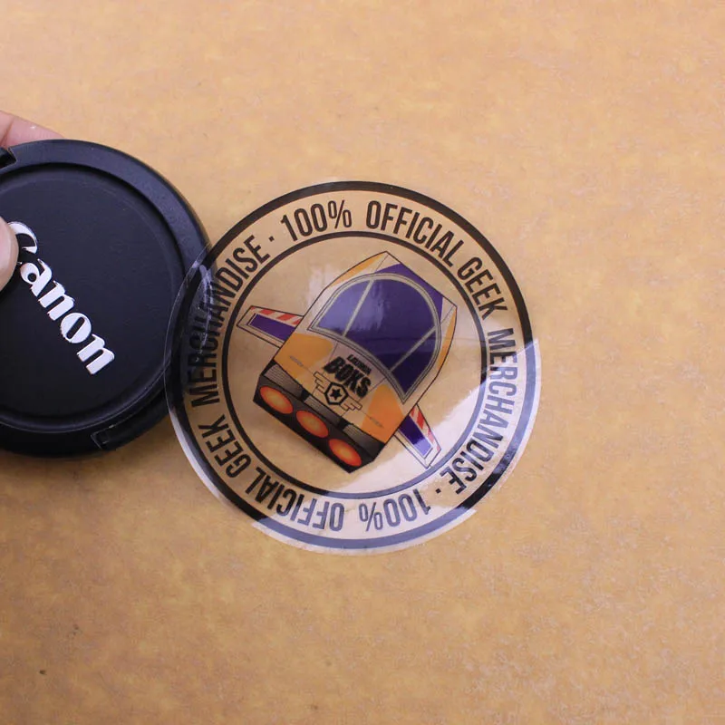 Новые профессиональные печатные прозрачные круглые клейкие этикетки для