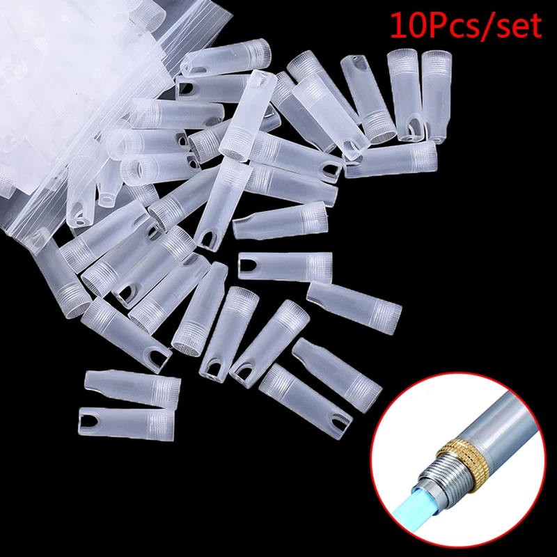 

10 Pcs White Lancing Lancet Device Pen Cover Caps Disposable Lancet Pen Pin Head Cover Wholeslae