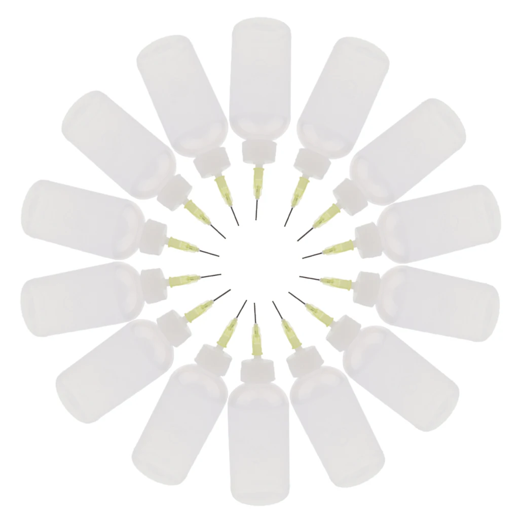 12 упаковок 50 мл аппликатор для клеевого масла бутылки с точным наконечником |