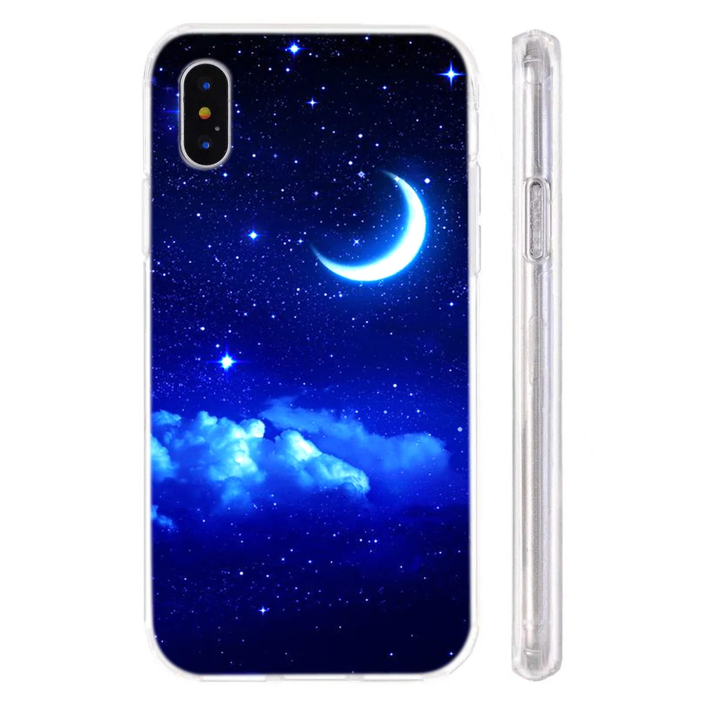 Чехол для телефона Dreaminess Starry Sky Moon Space iPhone 7 8 6 6S Plus 11 Pro X XR XS Max жесткий пластиковый