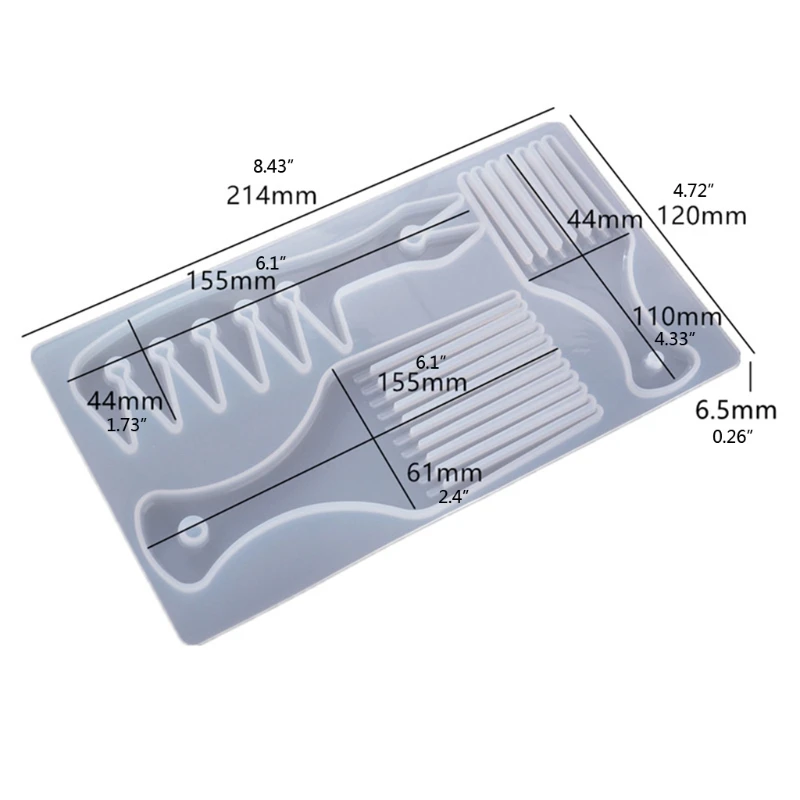 

African Hair Comb Resin Molds Craft Tools Hair Pick Mold Afro Comb Resin Molds DIY Hair Pick Comb Molds Silicone Mold