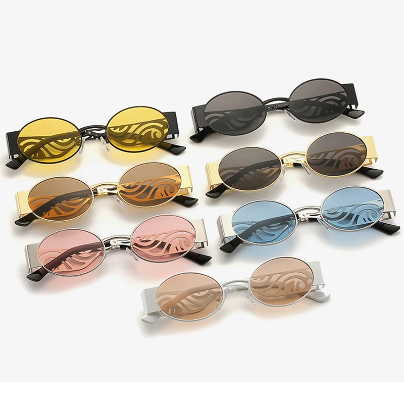 Очки солнцезащитные маленькие для мужчин и женщин модные дизайнерские очки в