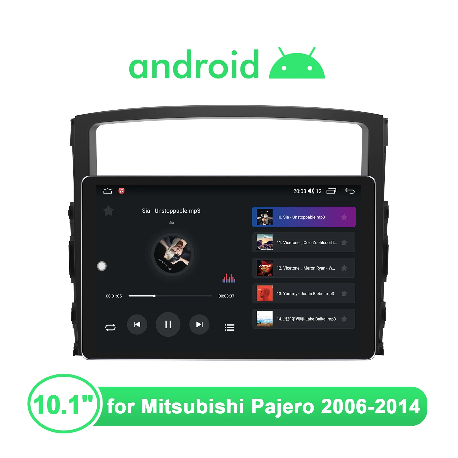 구매 JOYING 10.1 인치 1280*800 터치 스크린 자동차 라디오 스테레오 헤드 유닛 무선 빠른 부팅 안드로이드 자동 미쓰비시 Pajero 2006-2014