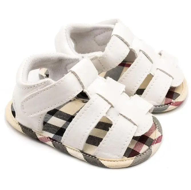 

Prewalker Summer Infant Baby Boy Soft Sole Sandals Toddler Shoes Sandal Casual Soft Shose White First Walkers 0-18Month